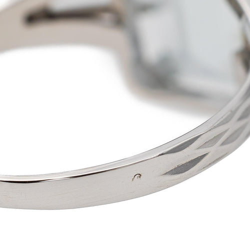 Bague 57 Bague Or blanc Aigue Marine 58 Facettes 2905359CN