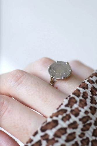 Bague 55.5 Bague pièce Napoléon 20 cent Francs 58 Facettes