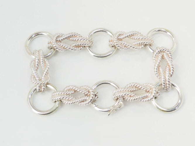 Bracelet Bracelet Hermès "Audierne" en argent 58 Facettes 33488