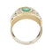 Bague 58 Bague ajourée émeraude et diamants 58 Facettes 36072