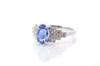 Bague 53 Bague saphir de Ceylan 2.10ct et diamants 58 Facettes 25921-26033