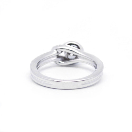 Bague 49 Bague - or blanc diamants 58 Facettes 200049R