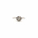 Bague 59 Solitaire or blanc diamants 58 Facettes 14-GS28846