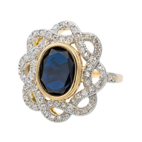 Bague 55 Bague Or jaune Saphir 58 Facettes 2819767CN