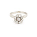 Bague Bague Marguerite Diamants Or Gris 18 Carats 58 Facettes BD199