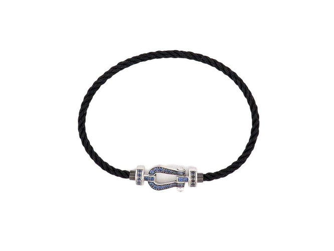 Bracelet bracelet FRED force 10 mm or blanc & saphirs 58 Facettes 263863