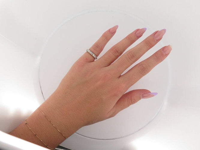 Bague 48 bague SANS MARQUE alliance americaine 19 diamants 1.5ct t or blanc 58 Facettes 263193