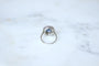 Bague 53 Bague Pompadour Art Déco Saphir de Ceylan 2,80 Cts et Diamants 58 Facettes
