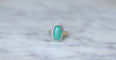 Bague 54 Bague Art Deco Chrysoprase Diamants 58 Facettes
