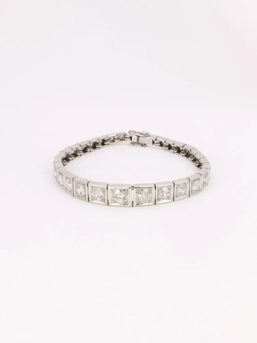 Bracelet Bracelet Art-Déco platine diamants 3,5 ct 58 Facettes J618