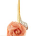 Collier Collier avec rose corail et diamants 58 Facettes 28810