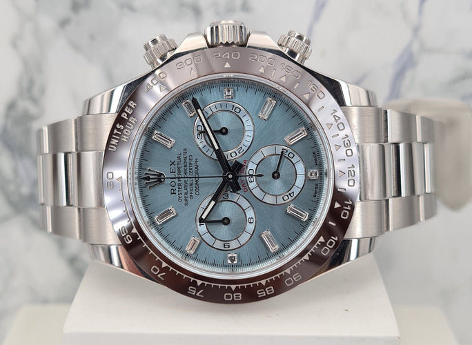 Montre ROLEX - Montre Daytona Platine Ice Blue 58 Facettes 116506