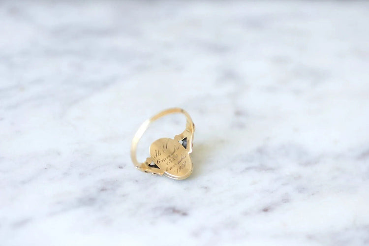 Bague Bague marquise turquoises et perles 58 Facettes