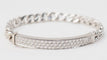 Bracelet Bracelet souple en or blanc pavé de diamants 58 Facettes 32978