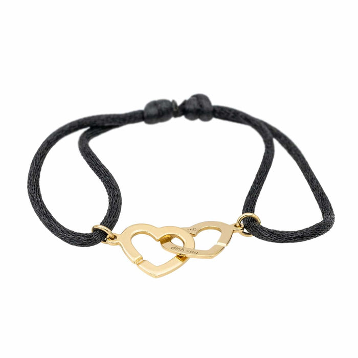 Bracelet Dinh Van Bracelet Coeur Double coeur Or jaune 58 Facettes 2830523CN