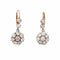 Boucles d'oreilles Boucles d'oreilles pendantes en or 14 carats avec diamants de 2,50 ct et pierres précieuses de style victorien antique 58 Facettes G13932
