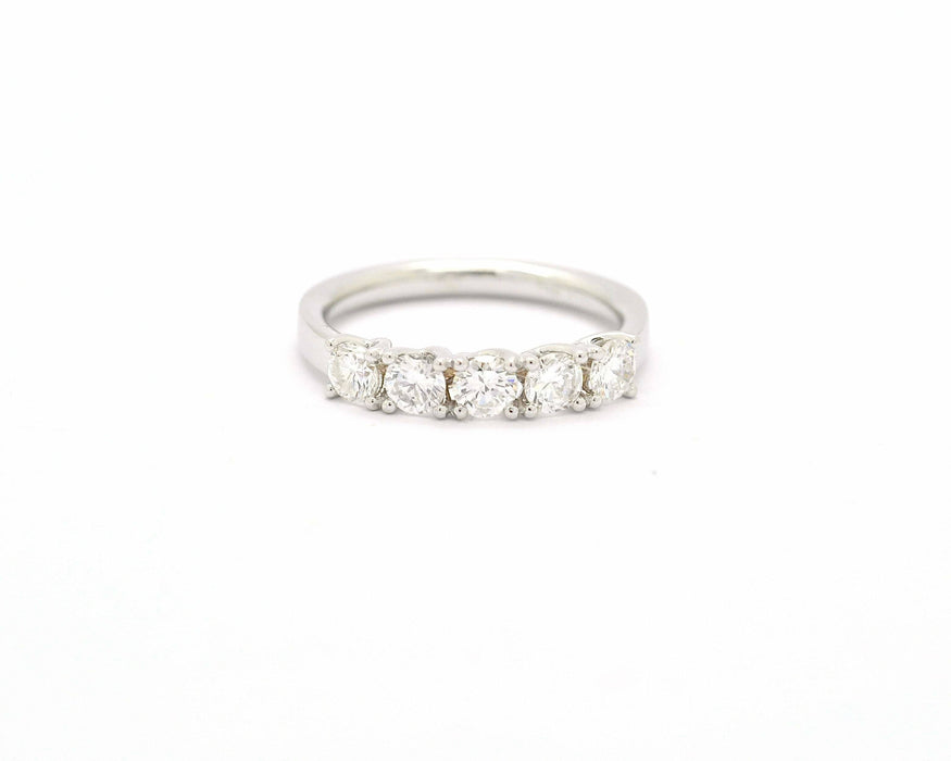 Bague Bague Rivière en or blanc 0,86 ct 58 Facettes