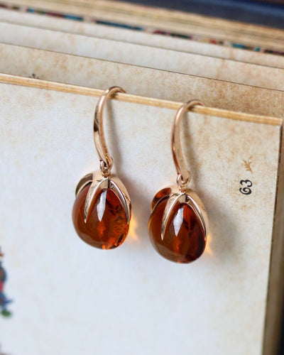 Boucles d'oreilles Paire de Boucles d'Oreilles signées "Pomellato" Or rose et Quartz de Madère 58 Facettes A11522