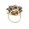 Bague 53 Bague fleur citrine et diamants 58 Facettes 35956