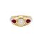 Bague 51 Bague or, platine, diamant, rubis. 58 Facettes 34341