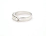 Bague Anello riviere in oro bianco e diamanti Ct 0,60 58 Facettes