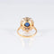Bague 49 Bague Marguerite Saphir Diamants 58 Facettes AB147