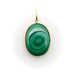 Pendentif Pendentif cercles concentriques en malachite signature dorée 58 Facettes