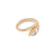 Bague 56 Bague serpent or jaune, diamants taille ancienne 58 Facettes 1