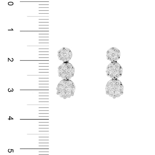 Boucles d'oreilles Boucles d'oreilles pendantes diamants 58 Facettes 28949