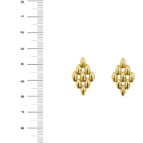 Boucles d'oreilles Boucles d'oreilles en maille Panthère en or jaune 58 Facettes 38668