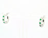 Boucles d'oreilles Orecchini cerchio con diamanti e smeraldi 58 Facettes