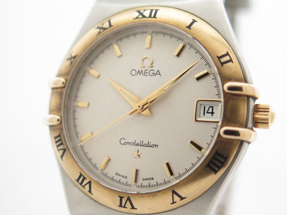 Montre vintage montre OMEGA constellation 33mm acier et or quartz lady 58 Facettes 264429