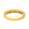 Bague 53 Bague  Demi-alliance  Or jaune Diamant 58 Facettes 4153442CN