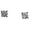 Boucles d'oreilles Boucles d'oreilles clous classiques avec diamant naturel, taille brillant, or blanc 58 Facettes Q406B