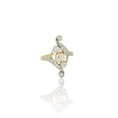 Bague 56 Belle époque diamond ring 58 Facettes