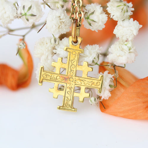 Pendentif Pendentif croix de Jérusalem 58 Facettes 24-327B