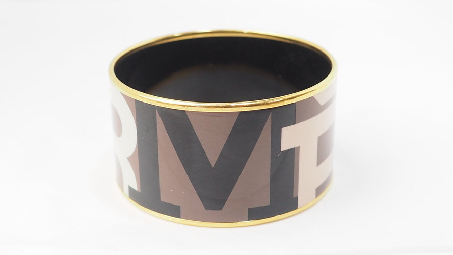 Bracelet Bracelet Hermès manchette en émail multicolore 58 Facettes 32652