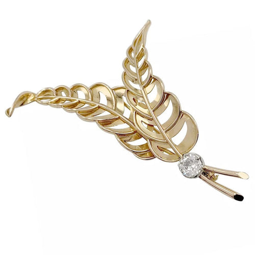 Broche Broche, or rose, platine, diamant. 58 Facettes 32227