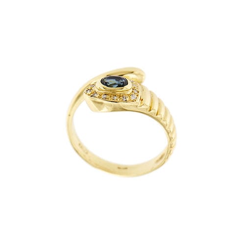 Bague 59 Bague serpent avec saphir et diamants 58 Facettes 36945