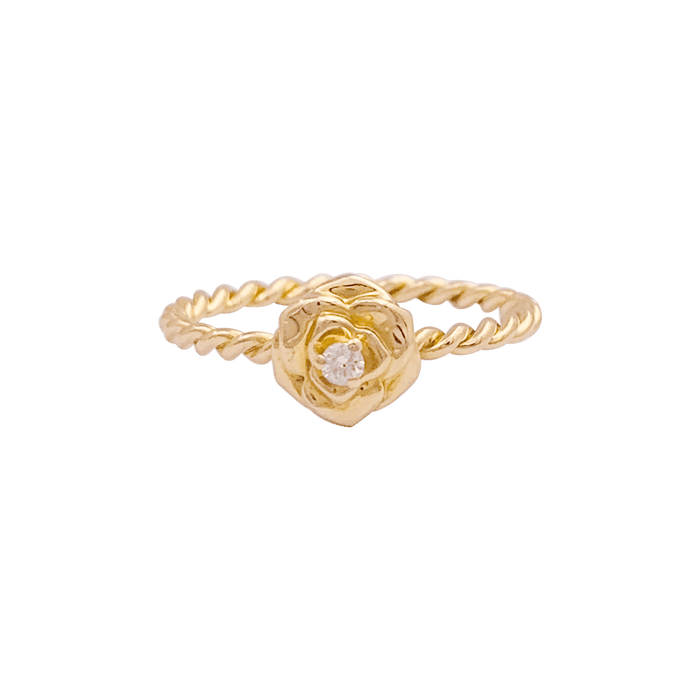 Bague 51 Bague Piaget, "Rose Piaget", or jaune, diamants. 58 Facettes 34254