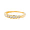 Bague 51.5 Bague Demi-alliance Or jaune Diamant 58 Facettes 3634779CN