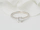 Bague 53 Bague solitaire en or blanc et diamant 0.51ct 58 Facettes 31198