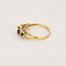 Bague 56 Bague or jaune, saphir et diamants 58 Facettes BEA3298