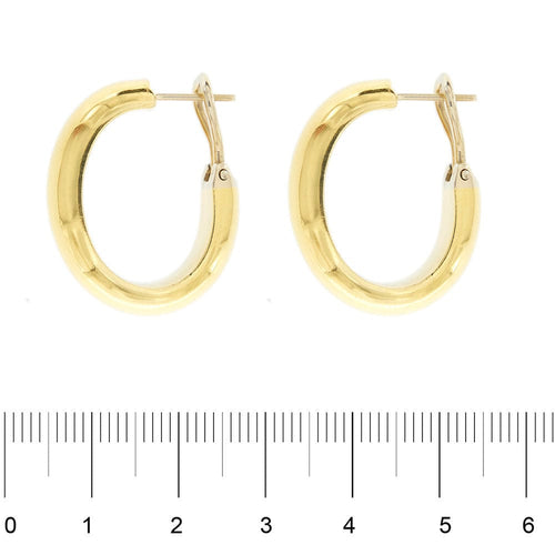 Boucles d'oreilles Boucles d'oreilles créoles bombées 58 Facettes 32691