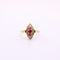 Bague 54 Bague marquise rubis et diamants sur or jaune 58 Facettes