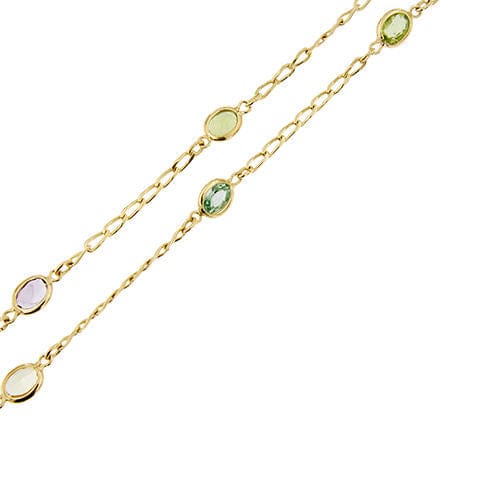 Collier Collier orné de pierres colorées 58 Facettes 36994