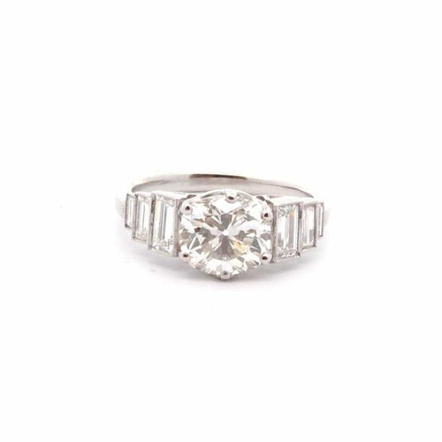 Bague de fiançailles diamant 2,03cts K/SI2 58 Facettes 26472-26368