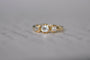 Bague 51 Antique yellow gold old mine diamond ring 58 Facettes