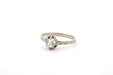 Bague 57 Bague solitaire diamant en or blanc 58 Facettes 26116