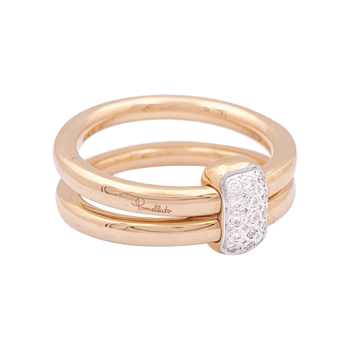 Bague 52 Bague Pomellato, "Together", or rose, diamants. 58 Facettes 34123